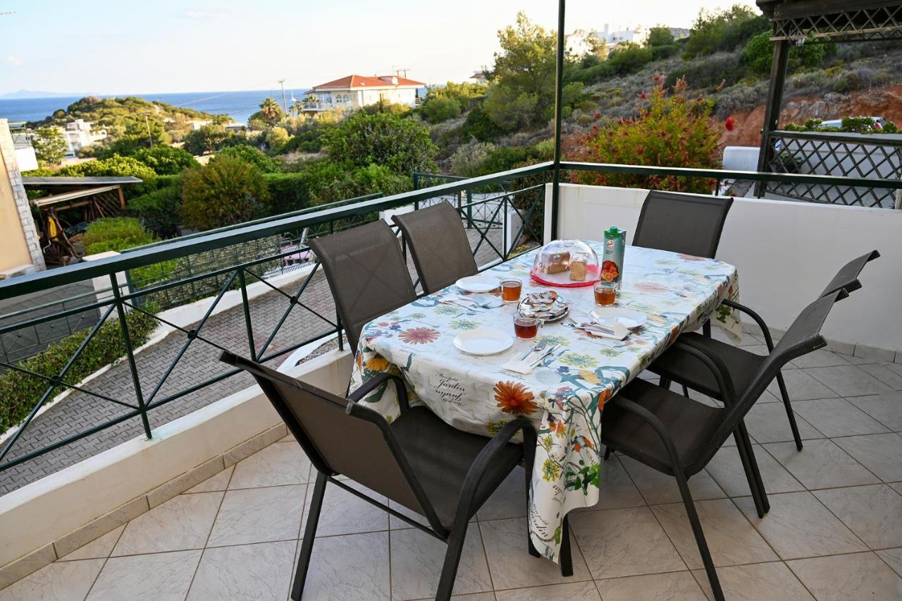 Melrose Maisonette By The Sea Anávyssos Eksteriør bilde